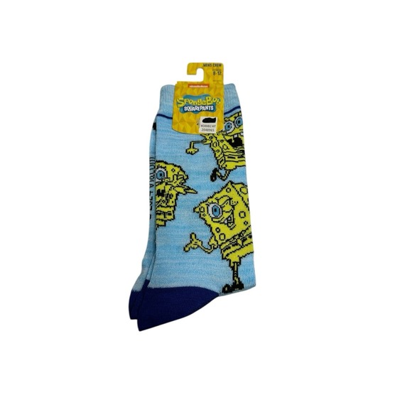 Nickelodeon Other - nickelodeon spongebob squarepants‎ mens crew socks size 8-12